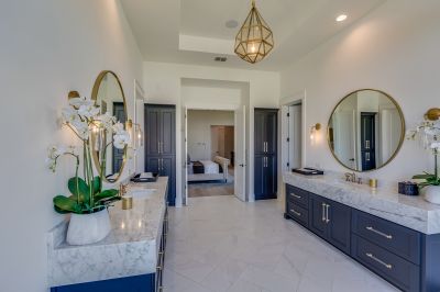 Marble-Accented Bathroom Renovation